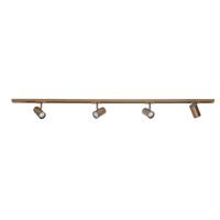 Highlight 1-fase railset 150cmCilinder goud met 4 spots - S7011.32