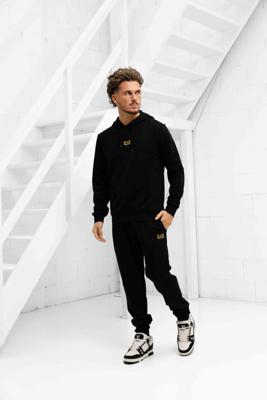 Emporio Armani EA7 8NPV64 Trainingspak Heren Zwart/Goud - Maat XS - Kleur: GoudZwart | Soccerfanshop