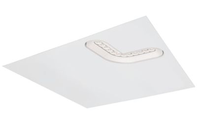 Kantoor LED verlichting Molior Corner 1 hoek 9W 920 lumen 4000K 592x592 wit