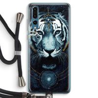 Darkness Tiger: Huawei P20 Pro Transparant Hoesje met koord