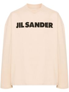 Jil Sander t-shirt en coton à logo imprimé - Tons neutres