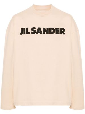 Jil Sander t-shirt en coton à logo imprimé - Tons neutres