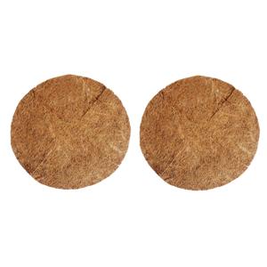Esschert Desig Inlegvel - 2x stuks - kokos - voor hanging basket - 25 cm - kokosinleggers