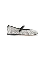 Dolce & Gabbana Kids ballerines à plaque logo - Argent