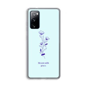 Bloom with grace: Samsung Galaxy S20 FE / S20 FE 5G Transparant Hoesje