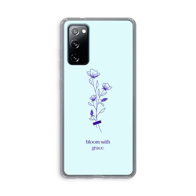 Bloom with grace: Samsung Galaxy S20 FE / S20 FE 5G Transparant Hoesje