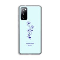 Bloom with grace: Samsung Galaxy S20 FE / S20 FE 5G Transparant Hoesje