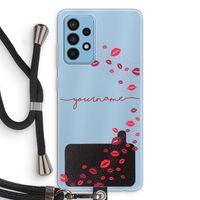 Kusjes: Samsung Galaxy A52 Transparant Hoesje met koord