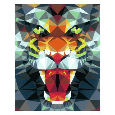 Ravensburger Creart schilderen op nummer - polygon tijger