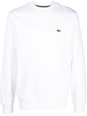 Lacoste sweat à logo brodé - Blanc