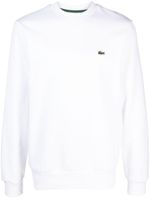 Lacoste sweat à logo brodé - Blanc - thumbnail