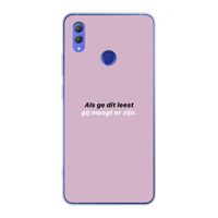 gij moogt er zijn: Honor Note 10 Transparant Hoesje