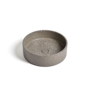 Ideavit Ora Waskom 39x39x12cm Beton Rond Terrazzo 290296-E10