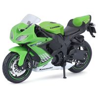 Model motor/speelgoed motor Kawasaki Ninja - groen - schaal 1:18/12 x 5 x 8 cm