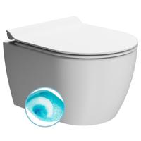 Wand Toilet Swirlflush Sapho Pura 35x46 cm Mat Wit