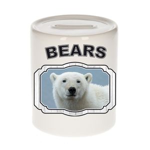 Dieren liefhebber witte ijsbeer spaarpot - ijsberen cadeau