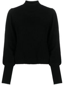 Allude pull en cachemire à manches bouffantes - Noir