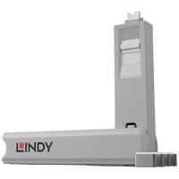 LINDY Kabel-/Adapterset Sleutel voor USB-C-poort Set van 4 stuks Wit Incl. 1 sleutel