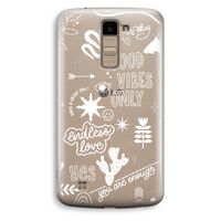 Good vibes: LG K10 (2016) Transparant Hoesje