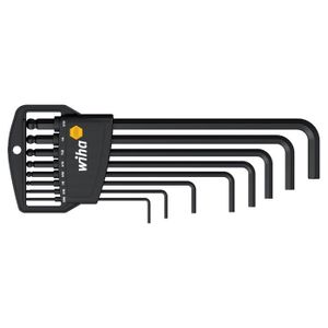 Inbus set inch haaks in houder 8-delig. Inchuitvoering Wiha 02939