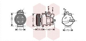 Van Wezel Airco compressor 0300K295