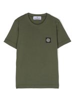 Stone Island Junior t-shirt en coton à motif Compass - Vert