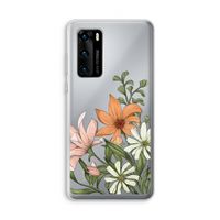 Floral bouquet: Huawei P40 Transparant Hoesje