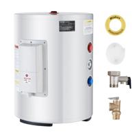 VEVOR elektrische boiler, 40 liter tank, warmwateropslagtank, 2000 W, met LED-display, draaiknopbediening, zijdelingse aansluiting, boiler voor douche en bad, φ410x545 mm