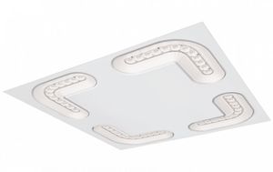 Kantoor LED verlichting Molior Corner 4 hoeken 36W 3950 lumen 3000K 592x592 wit