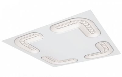 Kantoor LED verlichting Molior Corner 4 hoeken 36W 3950 lumen 3000K 592x592 wit