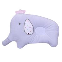 Baby ademend olifant nek cervicale kussen anti-hoofd correctie hoofd vorm kussen (paars)
