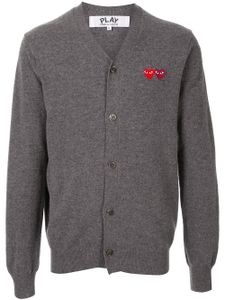 Comme Des Garçons Play cardigan à logo brodé - Gris