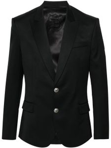 Balmain blazer en laine à simple boutonnage - Noir