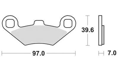 TRW Brake pad mcb 761 si sintered metal