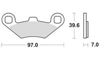 TRW Brake pad mcb 761 si sintered metal