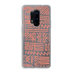 Marrakech Pink: OnePlus 8 Pro Transparant Hoesje