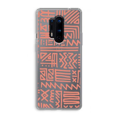 Marrakech Pink: OnePlus 8 Pro Transparant Hoesje