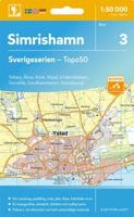 Topografische kaart - Wandelkaart 3 Sverigeserien Simrishamn | Norstedts