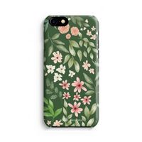 Botanical green sweet flower heaven: Volledig geprint iPhone SE 2020 Hoesje