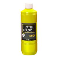 Creativ Company Textile Color Semi-dekkende Textielverf Neon Geel, 500ml