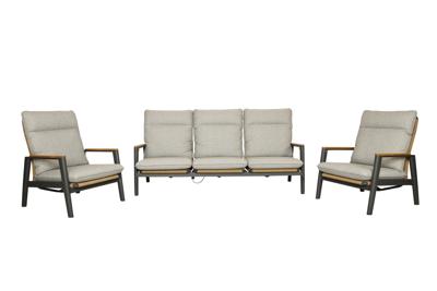 Qopps Yvori 3-zits met 2 Yvori loungestoelen