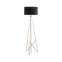 Stars of Light Design vloerlampCamporale roodkoper met zwarte lampenkap - 39229