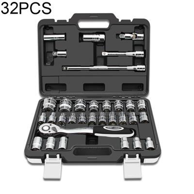 32 stuks ratel sleutel Set auto reparatie combinatie Hardware Toolbox