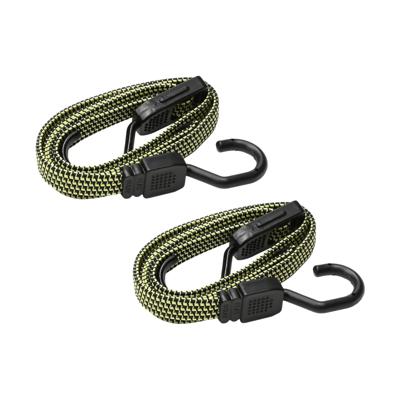 Verstelbaar bagage elastiek met haak - 2x - 25 tot 115 cm - span-elastiek voor transport Verstelbaar bagage elastiek met haak - 2x - 25 tot 115 cm - span-elastiek voor transport