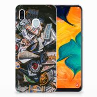 Samsung Galaxy A30 | Siliconen hoesje | met foto Badges