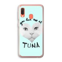 You had me at tuna: Samsung Galaxy A20e Transparant Hoesje
