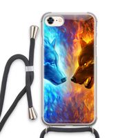 Fire & Ice: iPhone 7 Transparant Hoesje met koord