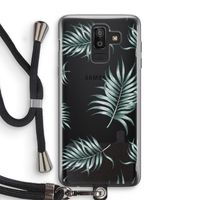Simple leaves: Samsung Galaxy J8 (2018) Transparant Hoesje met koord
