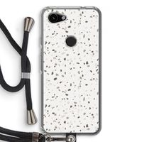 Terrazzo N°14: Pixel 3a Transparant Hoesje met koord