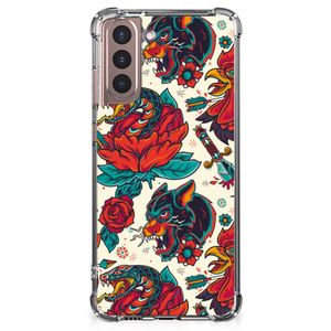 Anti-shock Hoesje met foto voor Samsung Galaxy S21 Plus Old Skool